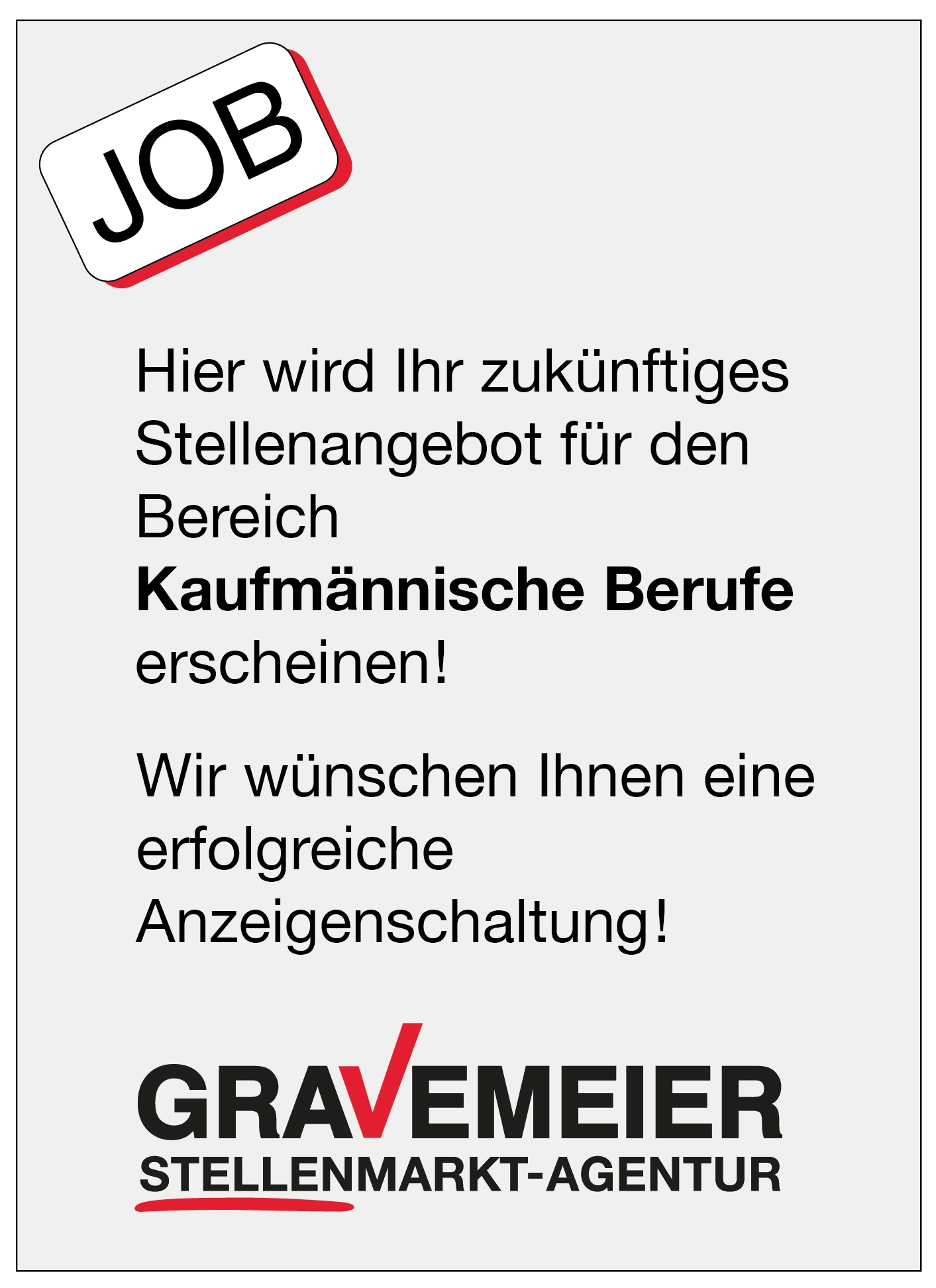 Job Musteranzeige 22.1.24 2 Spaltig Kaufmännische